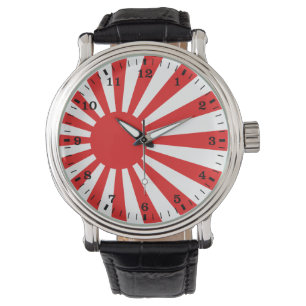 Die aufgehende Sonne-Flagge Armbanduhr