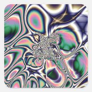 Die aufgeklärte Graffiti-Sammlung Quadratischer Aufkleber