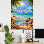 Die aufgeweichte Welt Poster (Heimbüro)