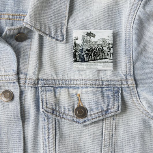 Die Aufhebung oder der Trauerzug Button (Beispiel)