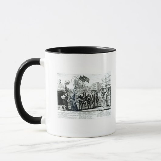 Die Aufhebung oder der Trauerzug Tasse (Links)