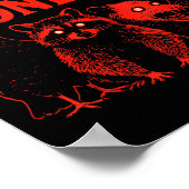 Die aufklappbare Ones Raccoon Cat Possum Taube Cre Poster (Ecke)