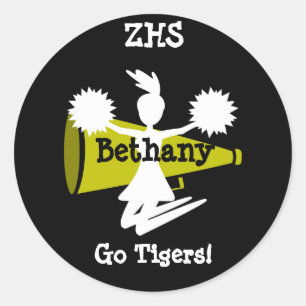 Die Aufkleber der Cheerleader