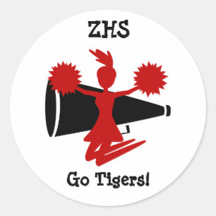 Die Aufkleber der Cheerleader