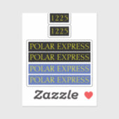 Die Aufkleber für den Polar-Express-Tomy/Trackmast (Blatt)