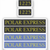 Die Aufkleber für den Polar-Express-Tomy/Trackmast (Vorderseite)