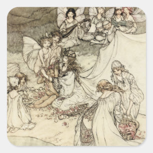 Die Aufkleber für den Traum der Fee im Sommer