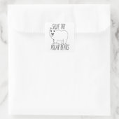 Die Aufkleber für die Polarbären gerettet (Tasche)