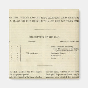 Die Auflösung des Western Empire 476 AD Magnet