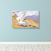 Die Aufnahme des Augenblicks durch Joachim Sorolla Leinwanddruck (Insitu (Holzboden))