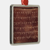 Die Aufschrift vom Sarkophag von Ornament Aus Metall (Rechts)