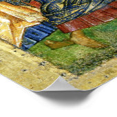 Die Aufstachelung von Lazarus, die russische Ikone Poster (Ecke)