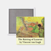 Die Aufstachelung von Lazarus durch Vincent van Go Magnet (Vorderseite/Rückseite)