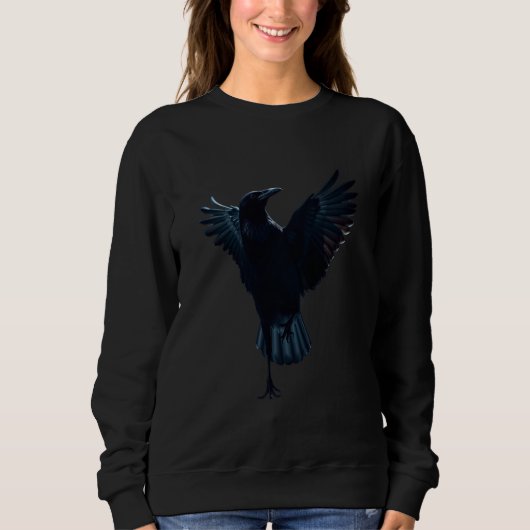 „Die aufsteigende Krähe“ Sweatshirt (Vorderseite)