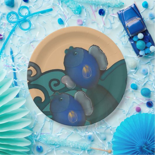Die aufsteigenden Fische Pappteller (Party)