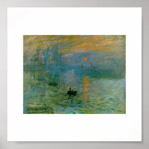 Die aufstrebende Sonne von Claude Monet Poster