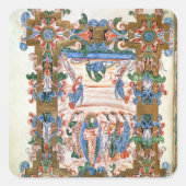 Die Aufszension Christi Quadratischer Aufkleber (Vorderseite)