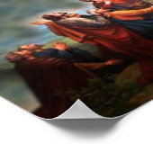 Die Aufszension des göttlichen Bildes des Herrn. Poster (Ecke)