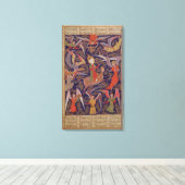Die Aufszension des Propheten Mohammed, Perser Leinwanddruck (Insitu (Holzboden))