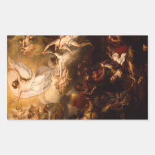 "Die Aufszension" Rechteckiger Aufkleber