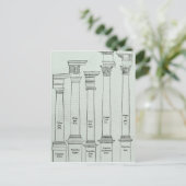 Die Aufträge der Architektur Postkarte (Stehend Vorderseite)