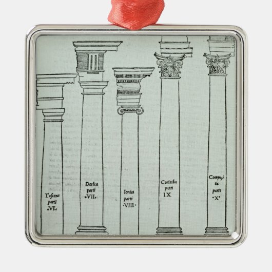 Die Aufträge der Architektur Silbernes Ornament (Vorne)