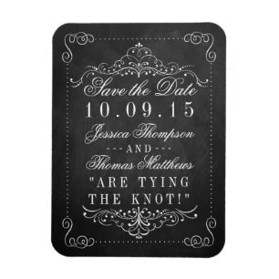 Die aufwendige Kreidetafel-Hochzeitskollektion Magnet
