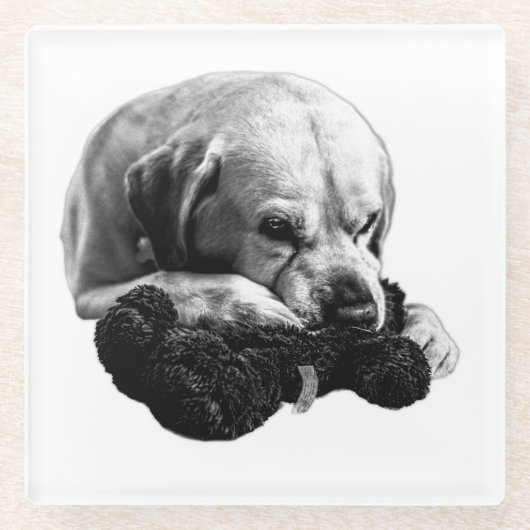 Die Augen auf den Preis Glasuntersetzer (Vorderseite)