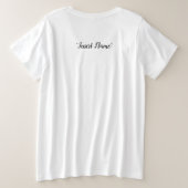 Die Augen auf den Preis Große Größe T-Shirt (Design Rückseite)