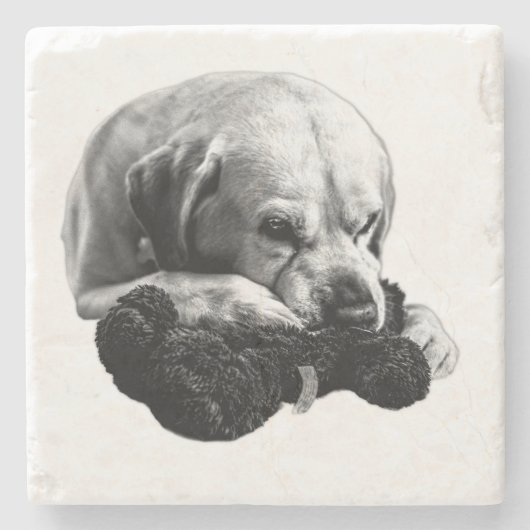 Die Augen auf den Preis Steinuntersetzer (Vorderseite)