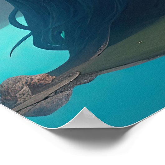 Die Augen beobachten dich Poster (Ecke)