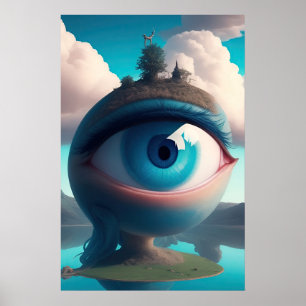 Die Augen beobachten dich Poster