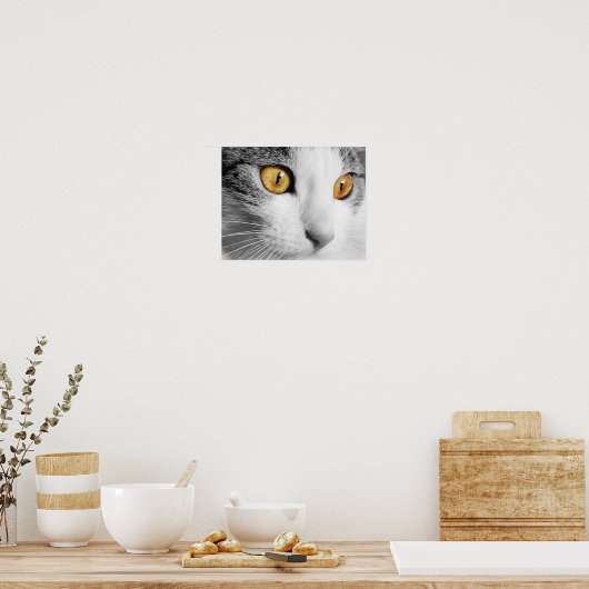 Die Augen der Katze Poster (Küche)
