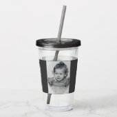 Die Augen der Keke Acryl-Trommel Acryltrinkbecher (Rückseite)