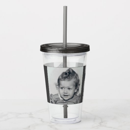 Die Augen der Keke Acryl-Trommel Acryltrinkbecher (Vorderseite)