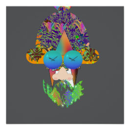 Die Augen der Zeit grau Poster