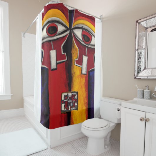 die Augen des Hyper-Chips Duschvorhang (Beispiel)