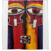 die Augen des Hyper-Chips Duschvorhang (Vorderseite)