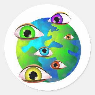die Augen des Lords Runder Aufkleber