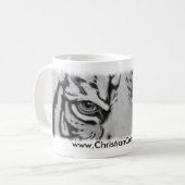 Die Augen des Tigers Kaffeetasse (Vorderseite Links)