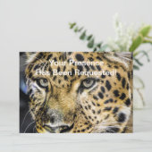 Die Augen eines Leoparden Einladung (Stehend Vorderseite)