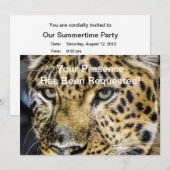 Die Augen eines Leoparden Einladung (Vorne/Hinten)