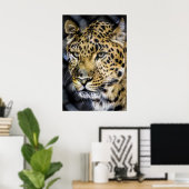 Die Augen eines Leoparden Poster (Heimbüro)