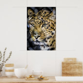 Die Augen eines Leoparden Poster (Küche)