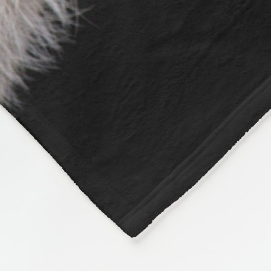 Die Augen eines Rotluchses Fleecedecke (Ecke)