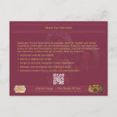 Die Augen für die Ankündigung von Wellness am Arbe (Rückseite)