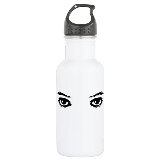 Die Augen haben es Edelstahlflasche (Vorderseite)