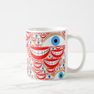 die Augen haben es Kaffeetasse