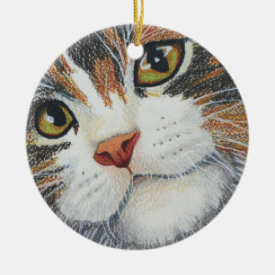 Die Augen haben es Keramikornament