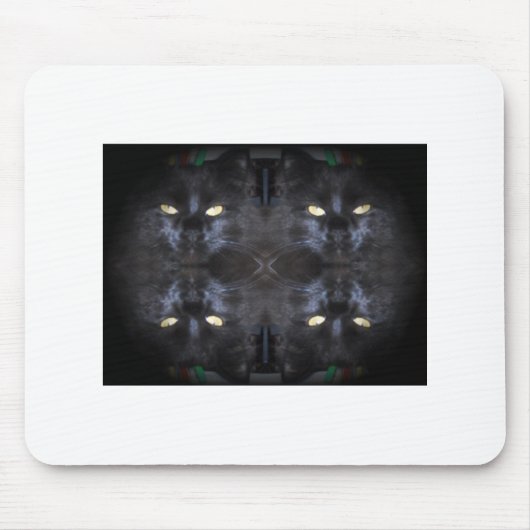 die Augen haben es weiße Mausunterlage Mousepad (Vorne)